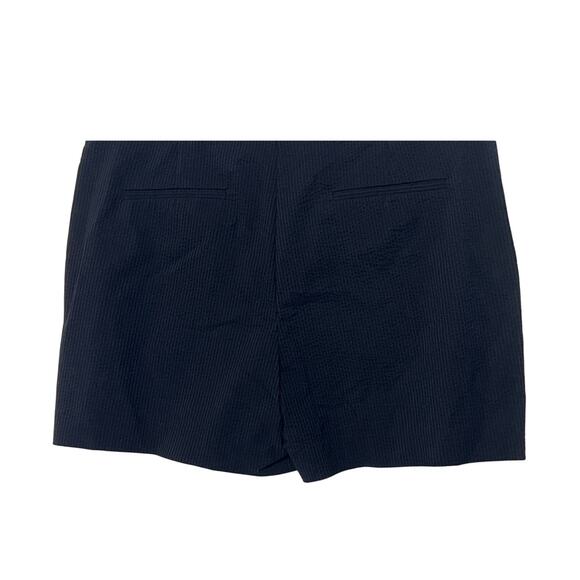 THEORY WOMENS SIZE 12 WAIST TAB SEER SUIT SHORTS STRETCH NAVY NEW - Picture 10 of 15